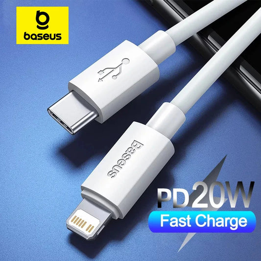 Baseus USB Type C for iPhone 14 13 12 X XR PD 20W Fast Charge USB C Cable for iPhone Cable Charging Data Cable USB C Wire Code