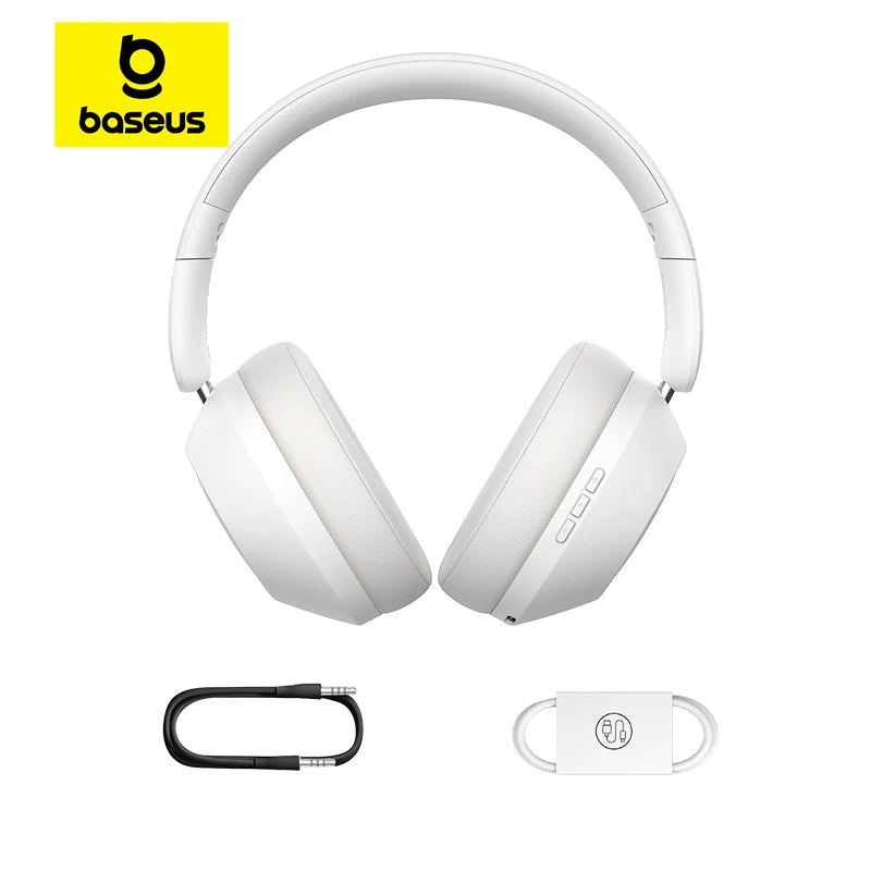 Baseus Bass 30 Max Wireless Headset Bluetooth 5.3 Over Headphones Bass-Enhancing 40mm Diaphragm Ultra Low Latency Earphones 50H