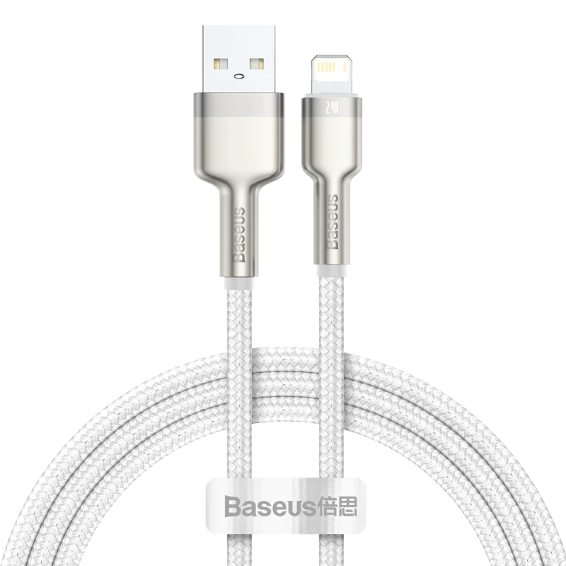 Baseus USB Cable for iPhone 14 11 12 Pro Max Xs Xr X 2.4A Fast Charging Cable for iPhone Cable 7 SE 8 Plus Charger for iPad air