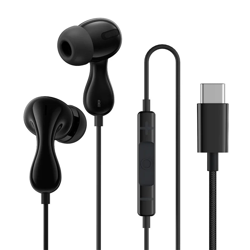 Baseus Encok CZ20/HZ20 Wired Earphone Type-C/3.5mm Jack Hi-Res Audio with Mic Wired Headset For Laptop Computer Tablet Cellphone