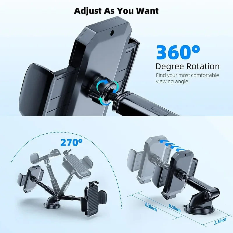 Universal Car Phone Holder Multifunctional Dashboard Windshield Air Vent Mount Sucker Phone GPS Holder For iPhone Samsung Xiaomi