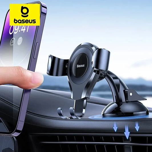 Baseus Car Phone Holder for iPhone Auto Gravity Dashboard Sucker Car Cellphone Moible Phone Support Samsung/Xiaomi/Huawei Holder