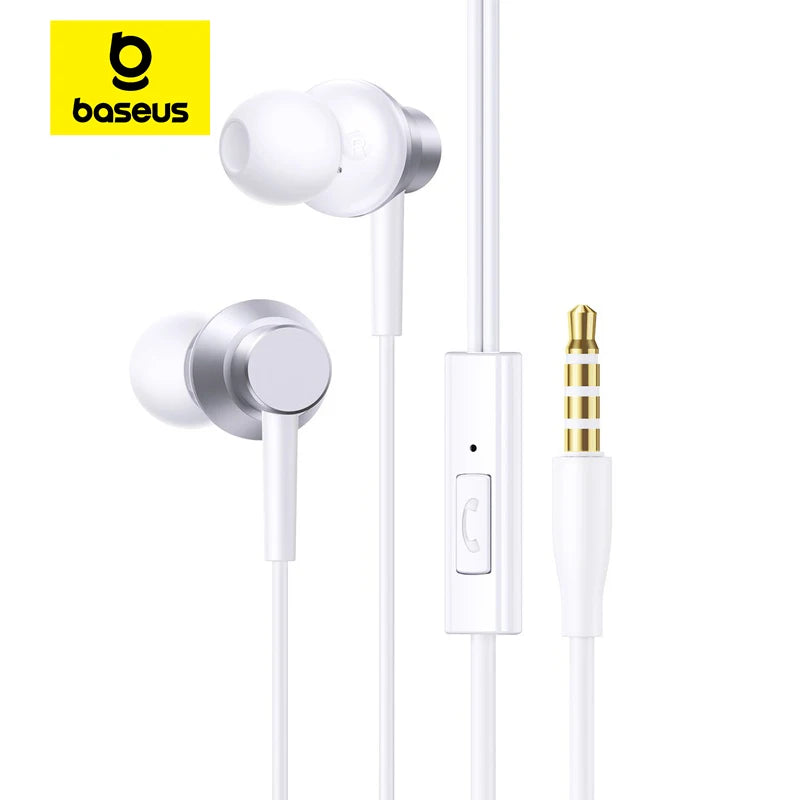 Baseus Encok CZ11/HZ11 Wired Earphones Type-C/3.5mm Jack Wired Headphones With Mic 120°Angle For Laptop Computer Tablet Phone