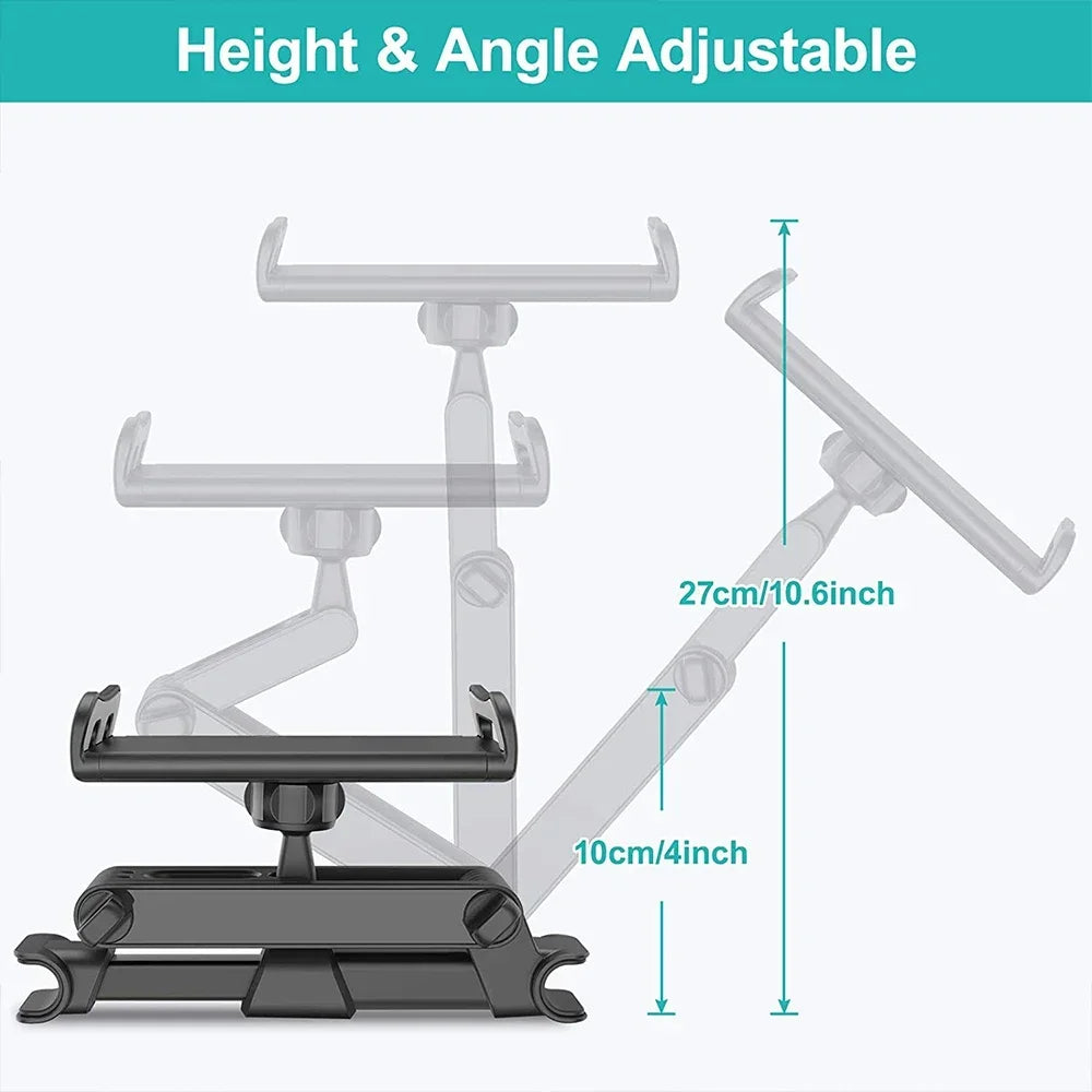 Universal 4-11 Inch Telescopic Car Rear Pillow Phone Holder Tablet Car Stand Seat Rear Headrest Mounting Bracket for Tablet Etc