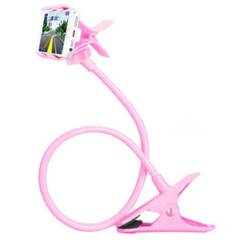 70cm 360 Clip Mobile Phone Holder Stand Portable Flexible Lazy Bed Desktop Bracket Smartphones Desk Bed Mount Stand Base Support