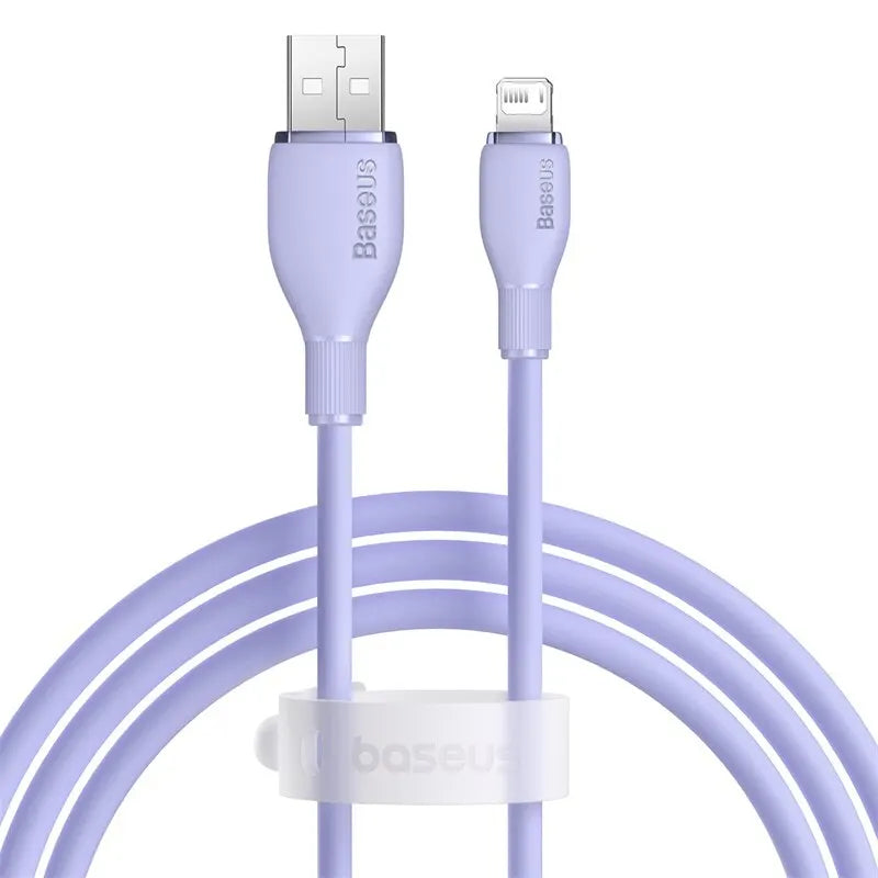 Baseus TPE 2.4A Fast Charging USB Cable for iPhone 14 13 Pro Max Xs Xr X 8 Plus Cable for iPhone iPad Air Mini 4 Charger Cable