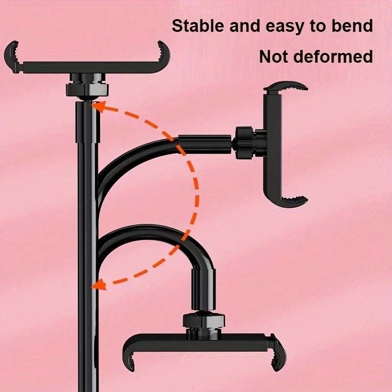 70cm Phone Holder Stand Lazy Bracket Headrest Bed 360 Flexible Long Arms Clamp Mount For iPhone Samsung and 3.5~6.7" Device