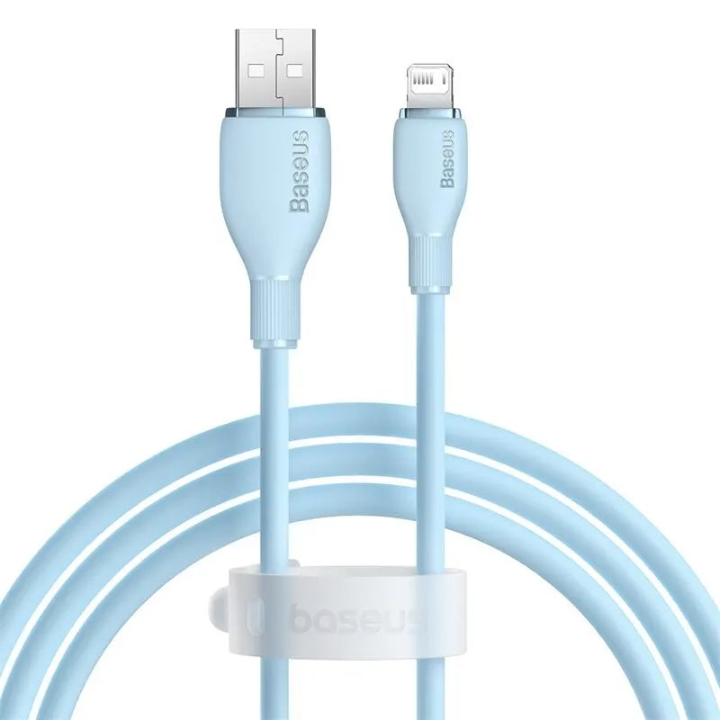 Baseus TPE 2.4A Fast Charging USB Cable for iPhone 14 13 Pro Max Xs Xr X 8 Plus Cable for iPhone iPad Air Mini 4 Charger Cable