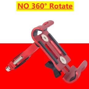 360 Rotate Metal Motorcycle Bicycle Phone Holder Aluminum Alloy Anti-slip Bracket Support GPS Clip Bike Phone Stand for iPhone