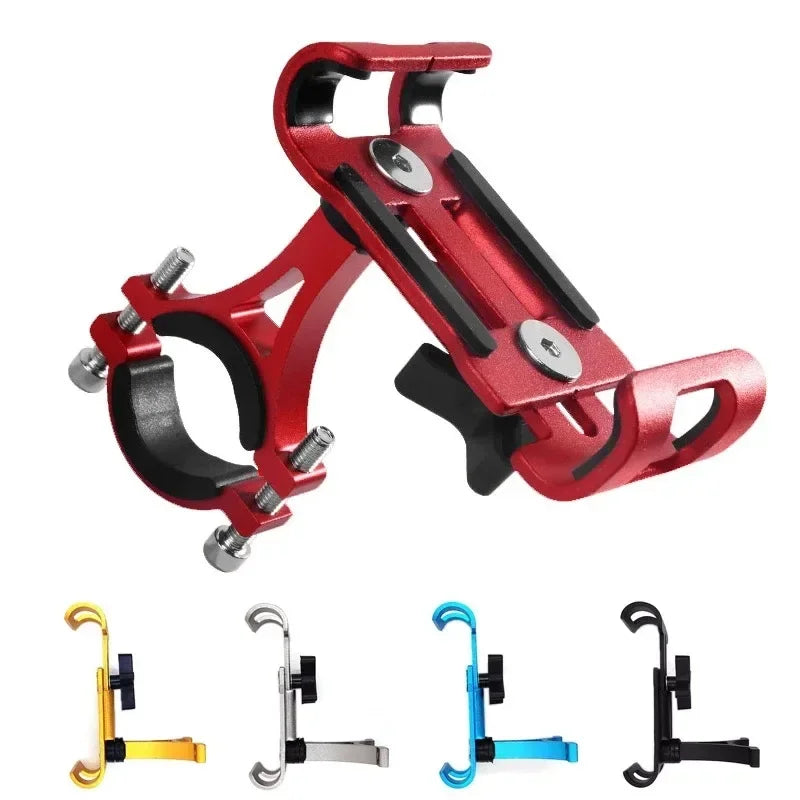 360 Rotate Metal Motorcycle Bicycle Phone Holder Aluminum Alloy Anti-slip Bracket Support GPS Clip Bike Phone Stand for iPhone